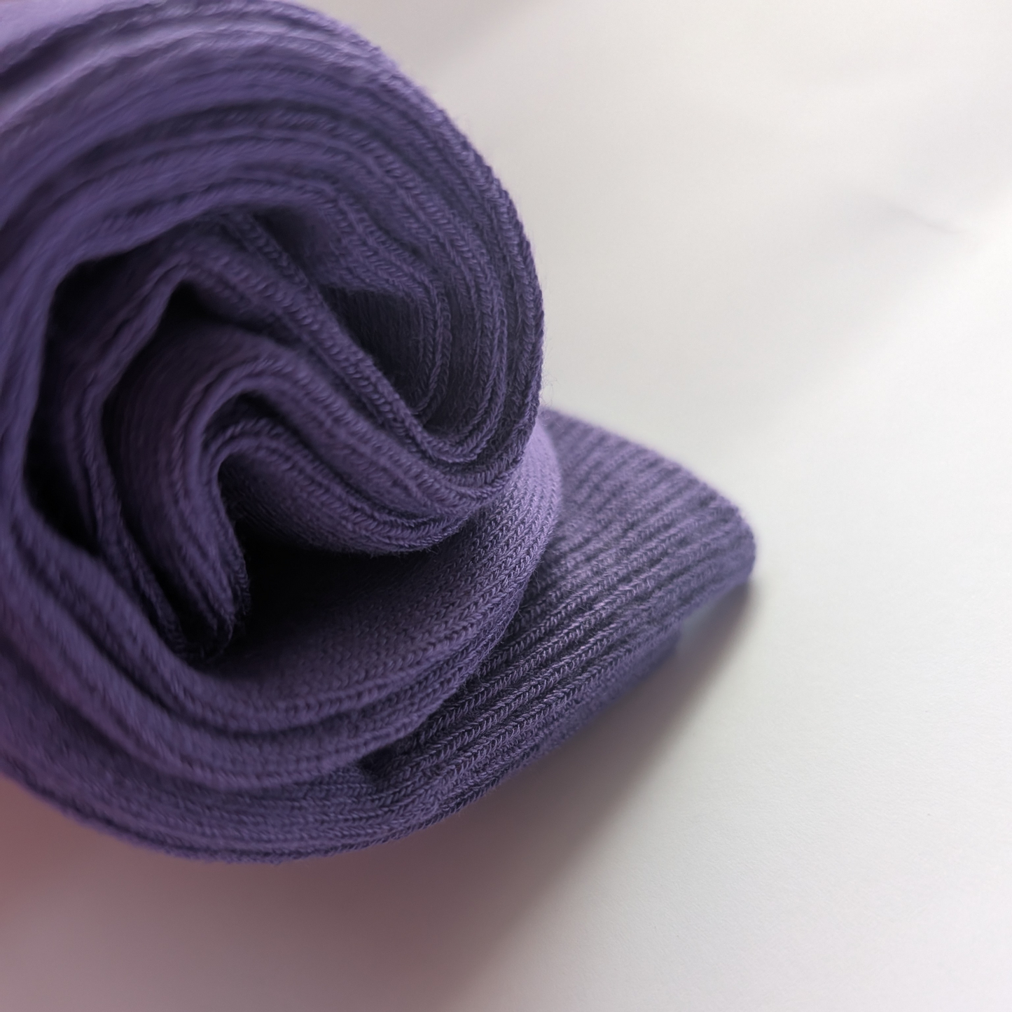 Bamboo Plain Loose Top Socks [Purple]