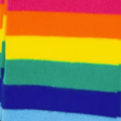 Bamboo Plain Loose Top Socks [Rainbow Stripe]